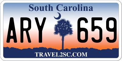 SC license plate ARY659