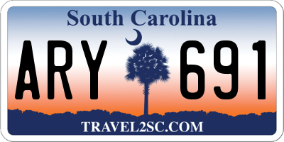 SC license plate ARY691