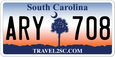 SC license plate ARY708