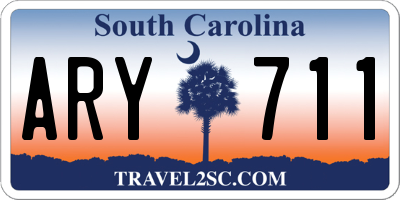 SC license plate ARY711