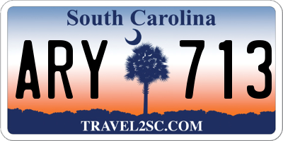 SC license plate ARY713