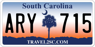 SC license plate ARY715
