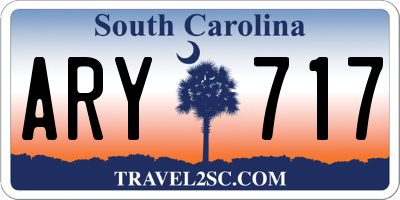 SC license plate ARY717