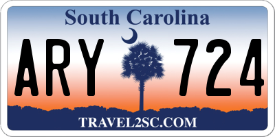 SC license plate ARY724