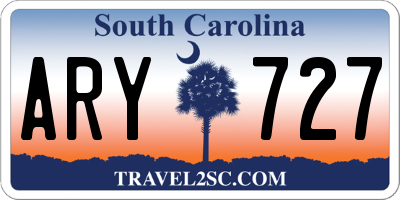 SC license plate ARY727