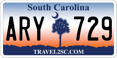 SC license plate ARY729