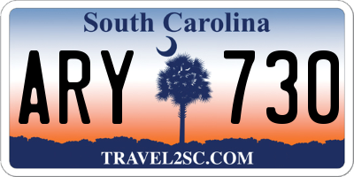 SC license plate ARY730