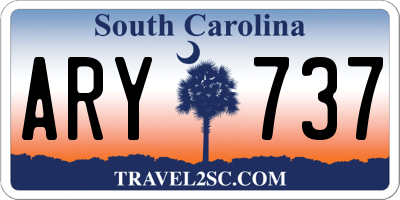 SC license plate ARY737