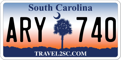 SC license plate ARY740