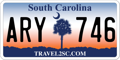 SC license plate ARY746