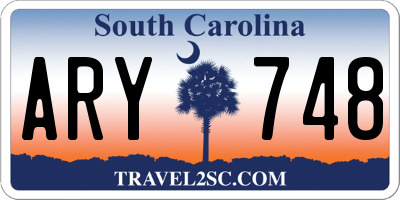SC license plate ARY748