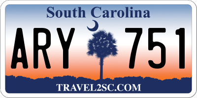 SC license plate ARY751