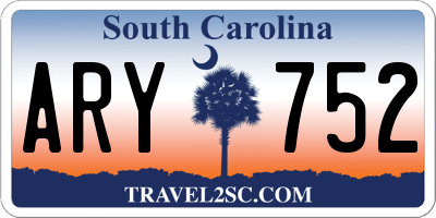 SC license plate ARY752