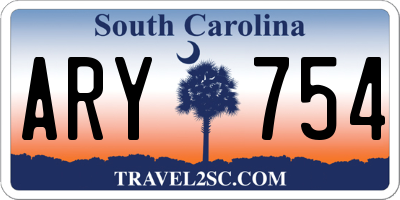 SC license plate ARY754