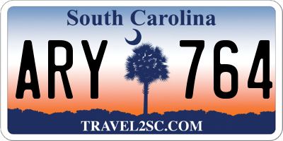SC license plate ARY764