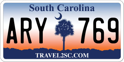 SC license plate ARY769