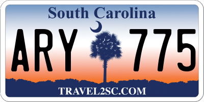 SC license plate ARY775