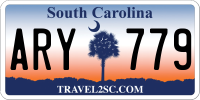 SC license plate ARY779