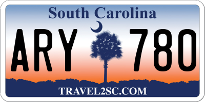 SC license plate ARY780