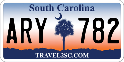 SC license plate ARY782
