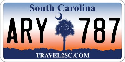 SC license plate ARY787