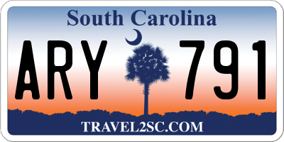 SC license plate ARY791