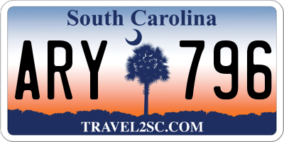 SC license plate ARY796