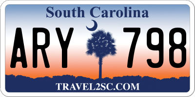 SC license plate ARY798