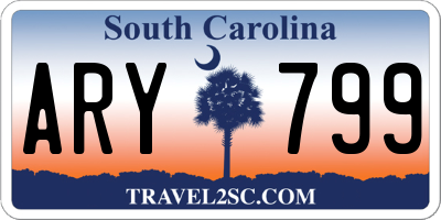 SC license plate ARY799