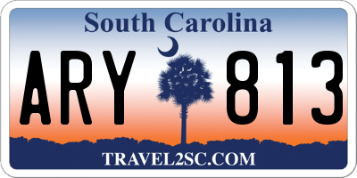 SC license plate ARY813