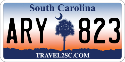 SC license plate ARY823