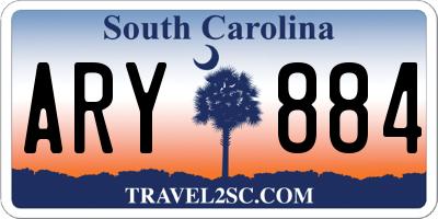 SC license plate ARY884