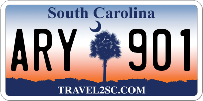 SC license plate ARY901