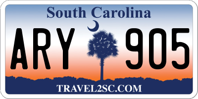 SC license plate ARY905