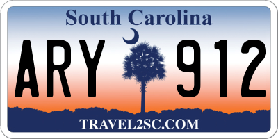 SC license plate ARY912