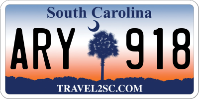 SC license plate ARY918