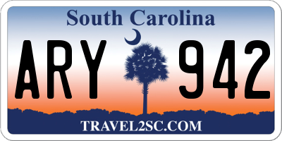 SC license plate ARY942