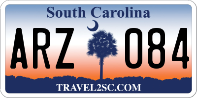 SC license plate ARZ084