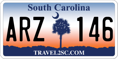 SC license plate ARZ146