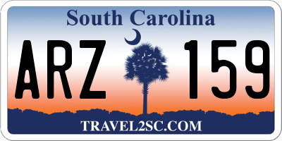 SC license plate ARZ159