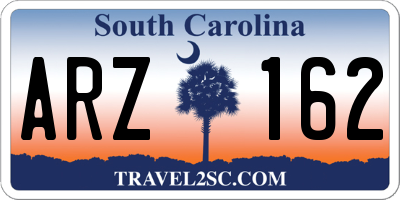 SC license plate ARZ162