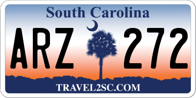 SC license plate ARZ272