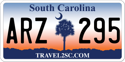 SC license plate ARZ295