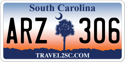 SC license plate ARZ306