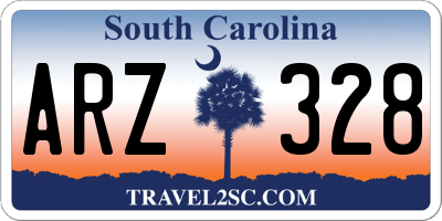 SC license plate ARZ328