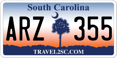 SC license plate ARZ355