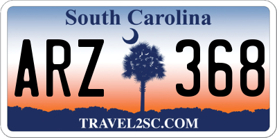 SC license plate ARZ368