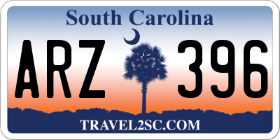 SC license plate ARZ396