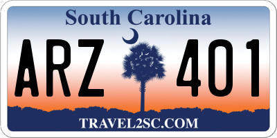 SC license plate ARZ401