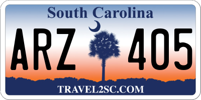 SC license plate ARZ405